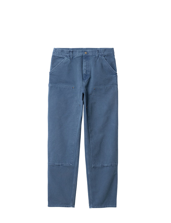 CARHARTT WIP DOUBLE KNEE PANT STORM BLUE FADED