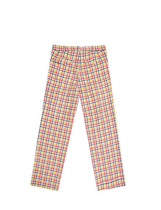 LATE CHECKOUT Checkered Trousers