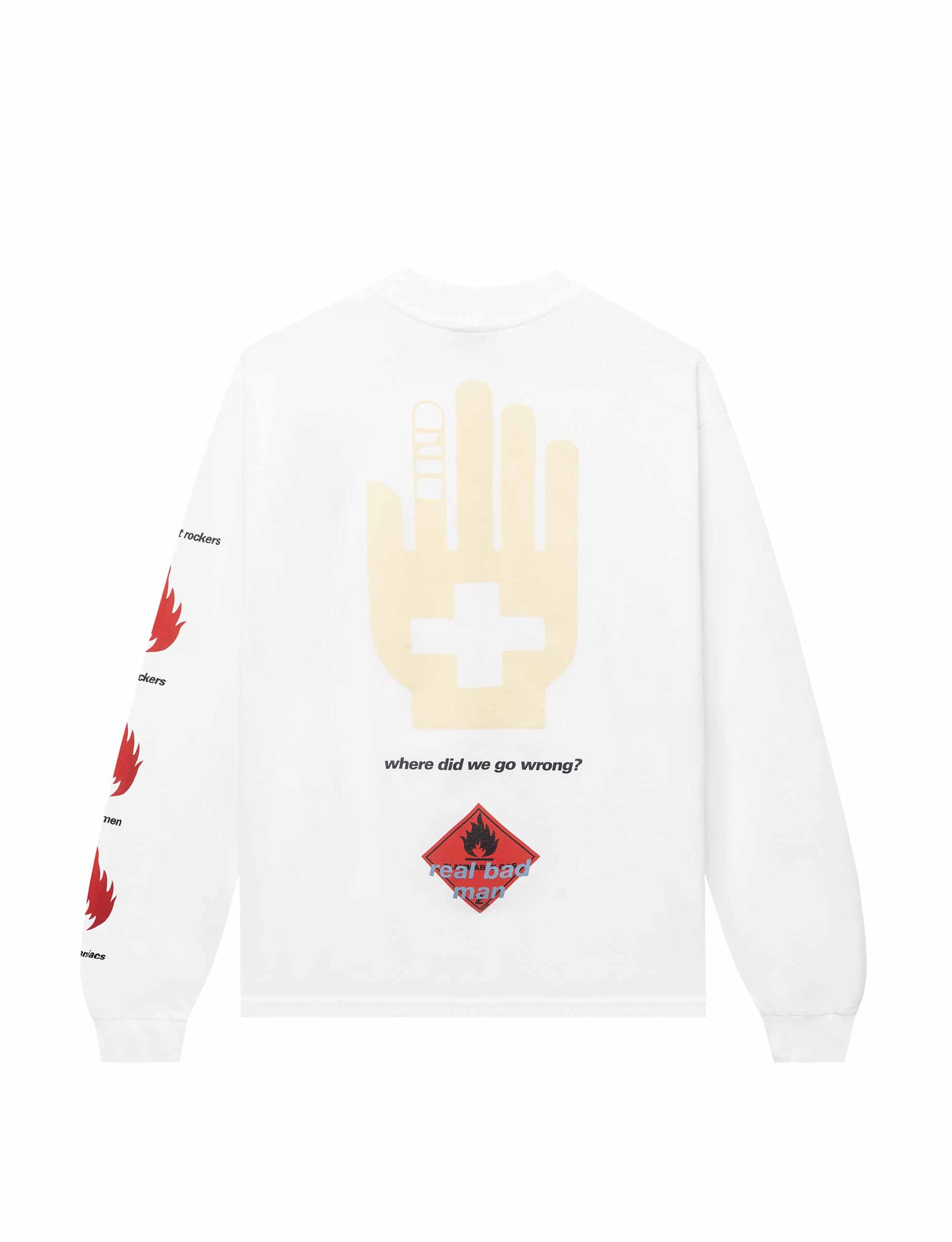 REAL BAD MAN FLAMMABLE GAS L/S TEE