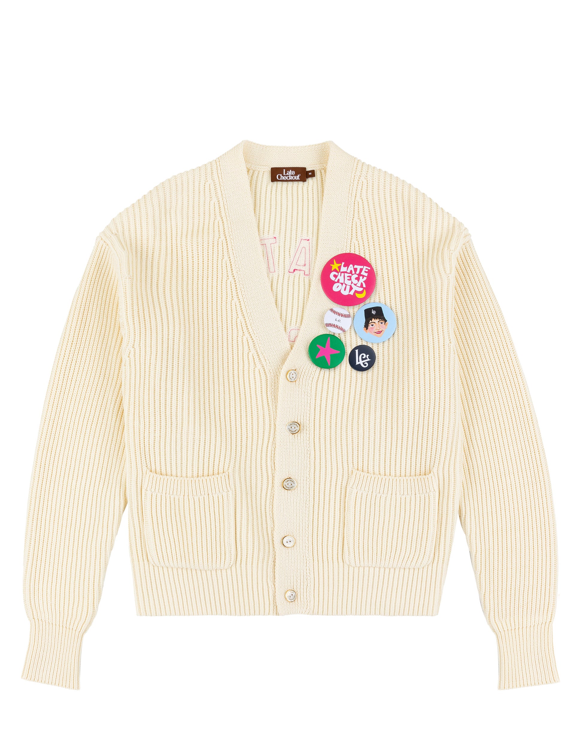 LATE CHECKOUT Cream Cardigan