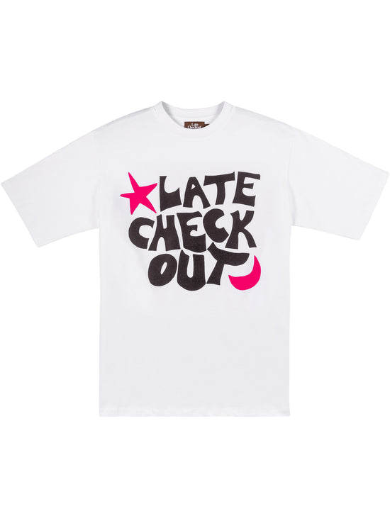 LATE CHECKOUT Late Checkout White Tee