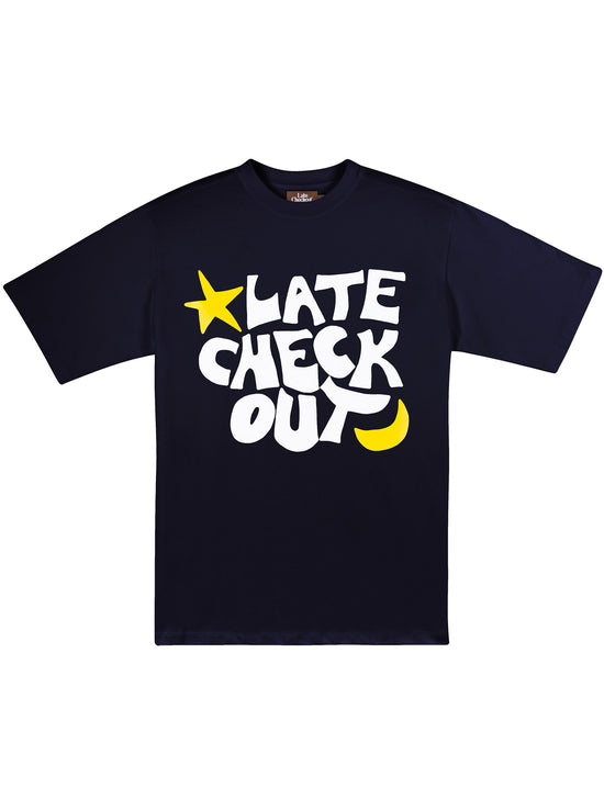LATE CHECKOUT Late Checkout Navy Tee
