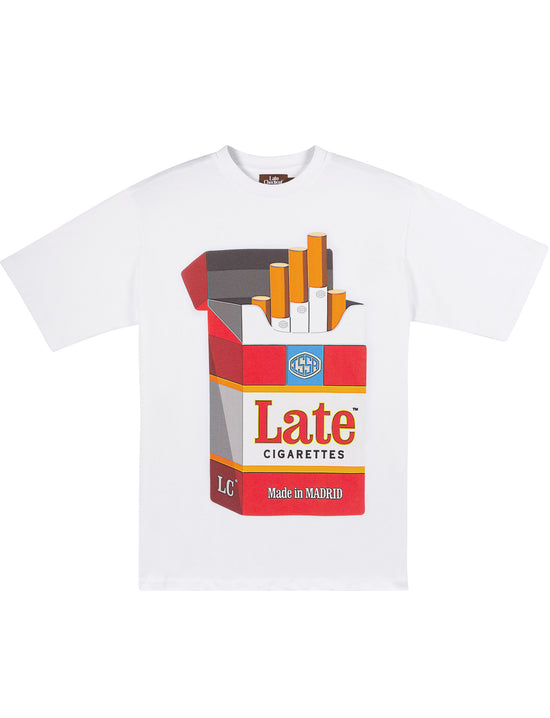 LATE CHECKOUT Tobacco White Tee