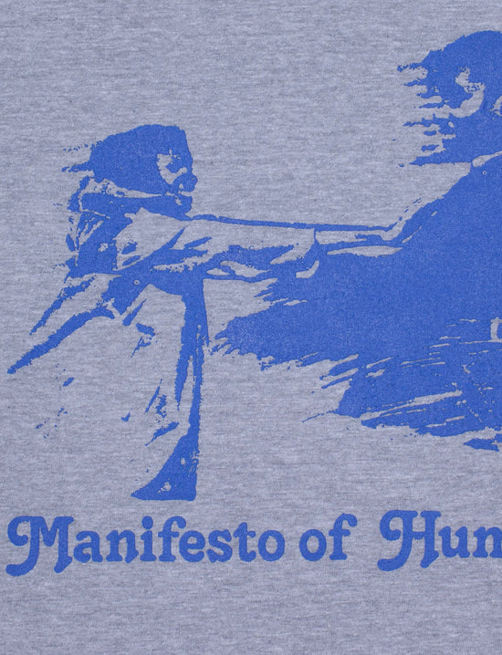 FUCKING AWESOME MANIFESTO OF HUMOR TEE HEATHER GREY