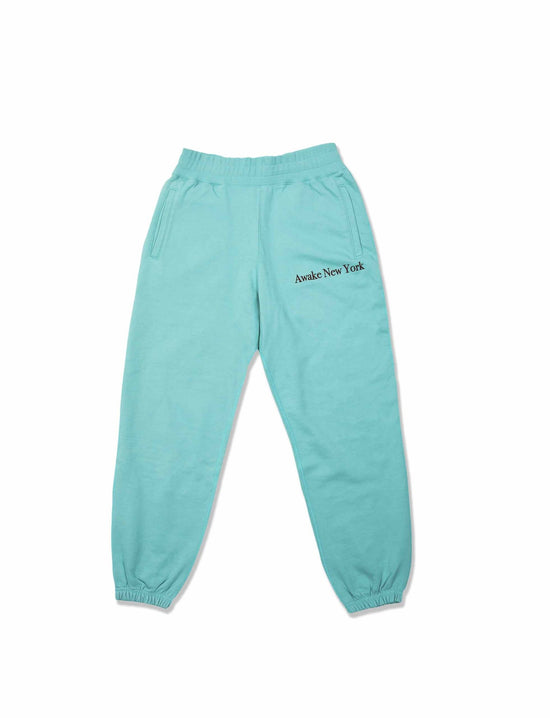 AWAKE CLASSIC OUTLINE LOGO EMBROIDERED SWEATPANTS (TEAL)