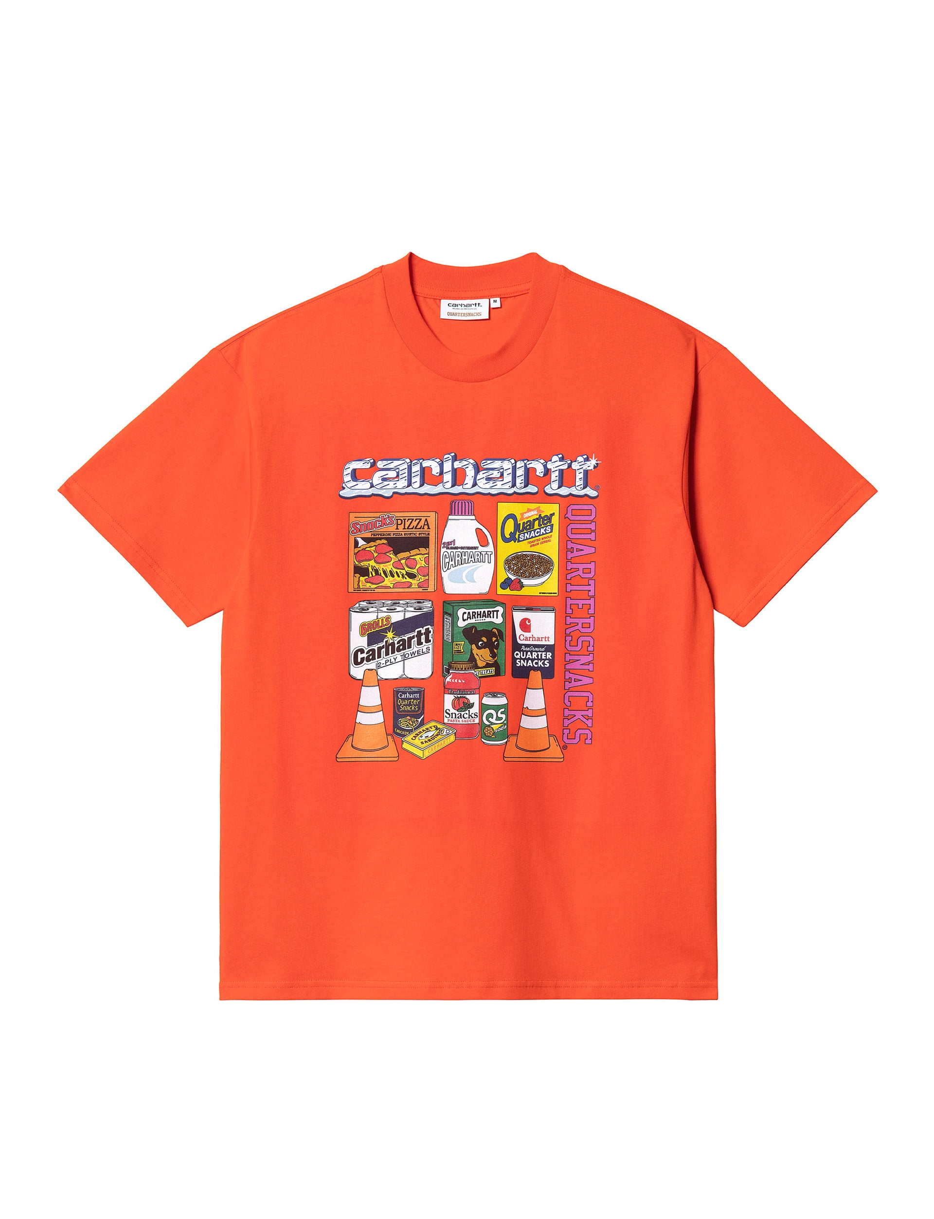 CARHARTT WIP Quartersnacks S/S Graphic T-Shirt ORANGE