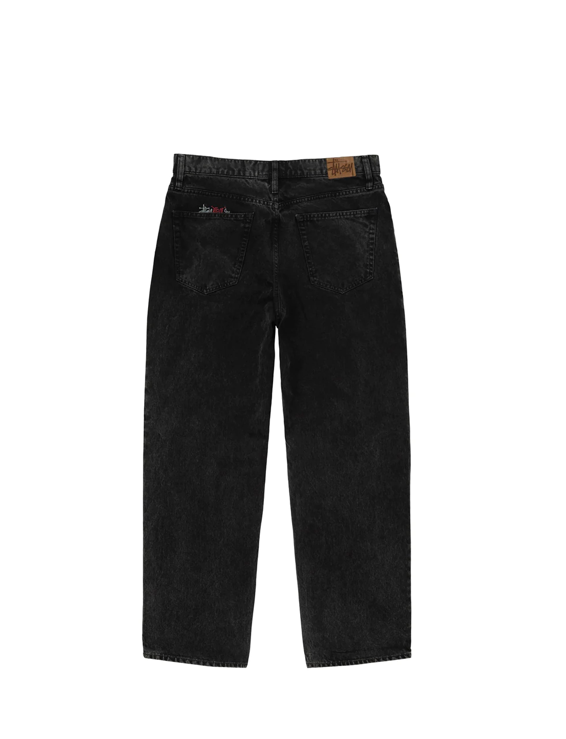 STÜSSY DOUBLE DYE BIG 'OL JEANS BLACK - minishopmadrid