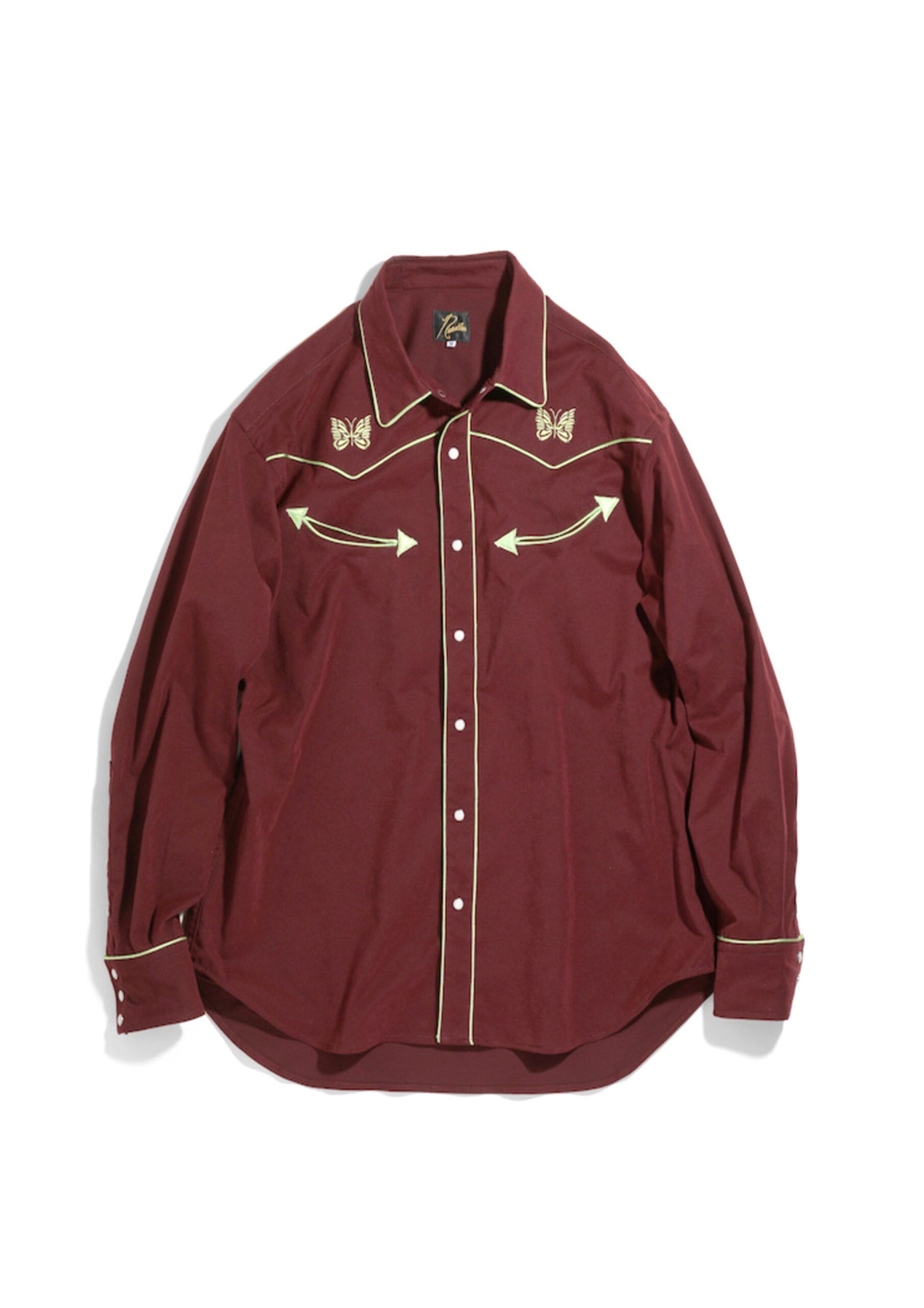 NEEDLES PAPILLON EMB. PIPING COWBOY SHIRT